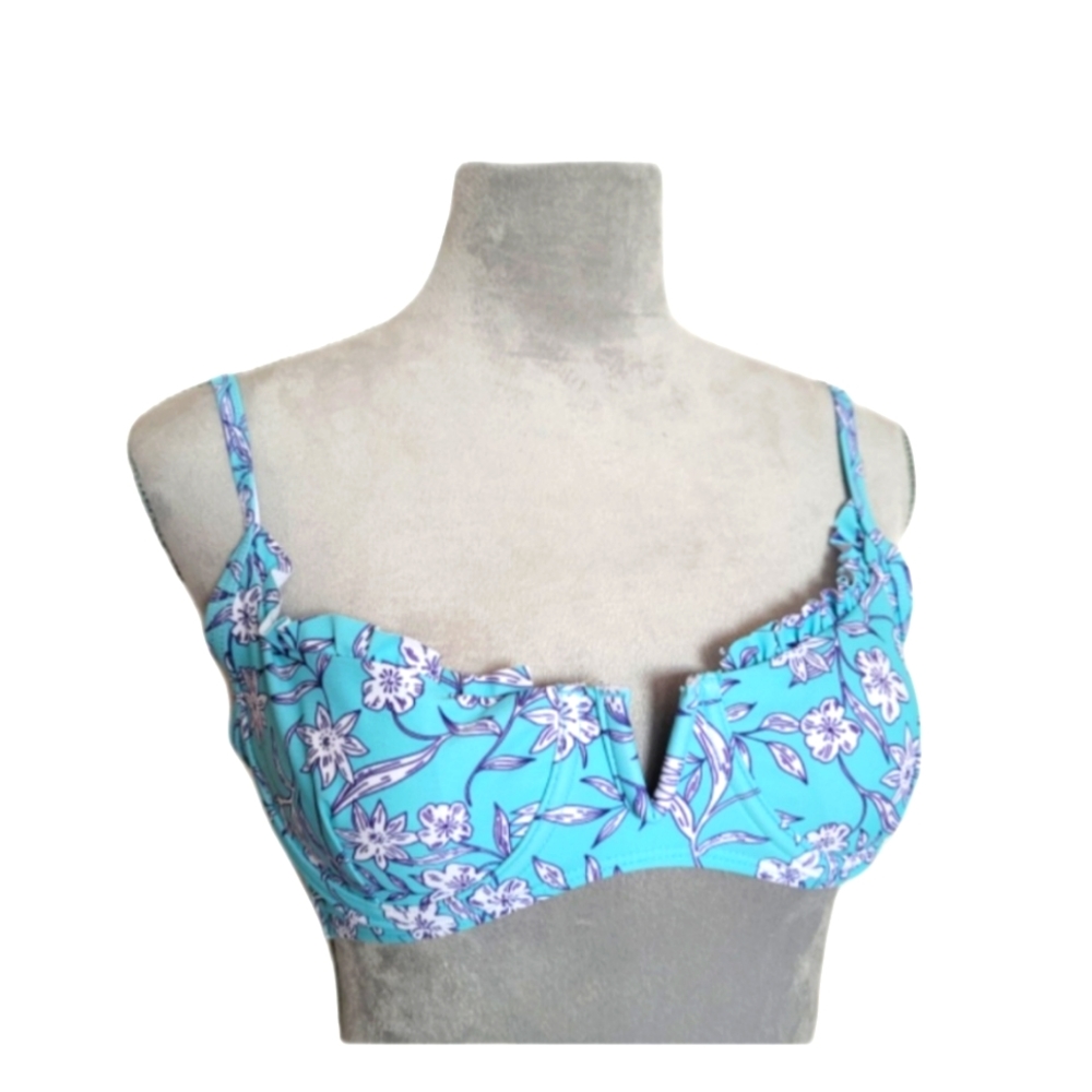 Zaful Floral Underwire Bikini Top Size 4 Small